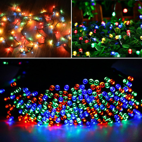 [220V UE Plug] Étanche 100 LED RGB String Lights avec contrôleur, Flashing / Fading / Chasing Effet, Longueur: 10m SH12541060-09